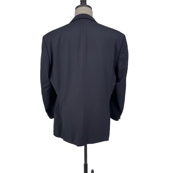 Hugo Boss Navy Wool Pasolini Movie Suit Jacket Designer Sport 48R See Notes - Picture 7 of 13